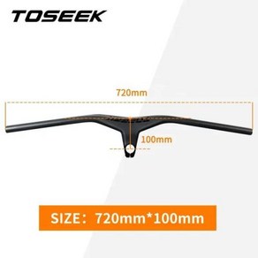 일체형핸들바 스템 부품 TOSEEK 도 산악 80070mm 90mm 100mm 자전거 660 자전거용 80mm, 16) 블랙 720-100mm, 없음