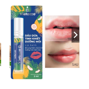 vietcoco 100% 베트남 국민 코코넛 립밤 천연 coconut lib balm 2ml 1개