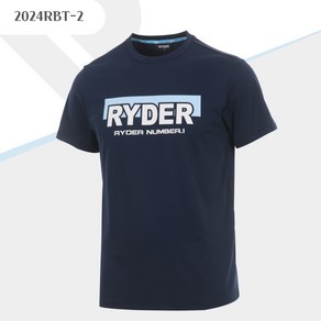 라이더 RYDER 2024RBT-2 기획티 네이비 남성/여성 반팔티셔츠 배드민턴 복 탁구 스쿼시 스포츠의류