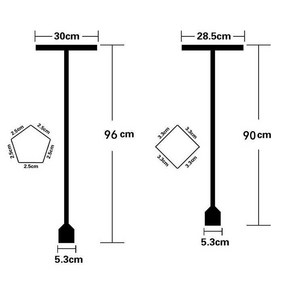 초강력 제수변 밸브 키 소화전 렌치 T자형 제수변핸들 지하식 소화전 렌치, 1개, B 90cm 오각형