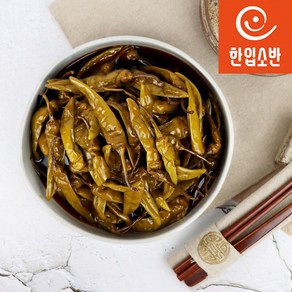 한입소반 고추(청양/아삭이/할라피뇨)장아찌 500g