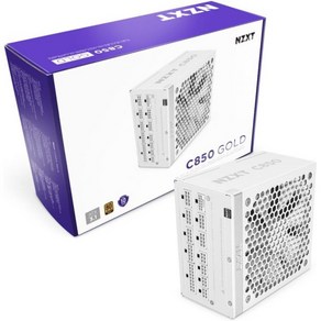 NZXT C1200 PSU 1200와트 게이밍 PC 전원 공급 장치 ATX 3.0 PCIe 5.0 12VHPWR 커넥터 80 플러스 골드 효율성 완전 모듈식 제로 팬 모드 블랙, C Seies ATX 3.1_White  850W, 1개