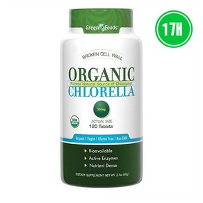 GREVH Chloella 500mg 클로렐라 비타민 미네랄, 1개, 120정