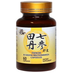 USTCM 전칠삼 단삼 500mg 60베지캡슐 전칠삼 추출물등복합물 Made in USA, 1개, 60정