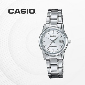 카시오 CASIO 여성용 메탈 빈티지 전자 손목시계 LTP-V002D-7A