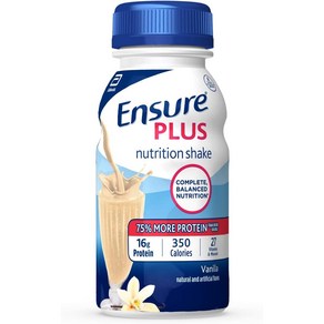 Ensue Plus Nutition Shake With 16 Gams of Pote 16그램의 단백질이 포함된 Ensue Plus Nutition 셰이크 식사 대체 셰, 1개