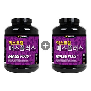 바디솔루션 익스트림 플러스 매스 1+1 체중증가보충제, 4kg, 2개