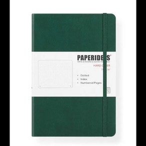 일기장다이어리 양장본 A5 불렛 도트 수첩 188 페이지 100gsm 5.7x8.2 인치 레트로 밴드 캔디 컬러 일기 저널, [06] Geen