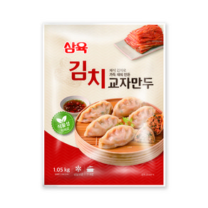 식물성 원료로 채운 김치교자만두 1.05kg, 1개