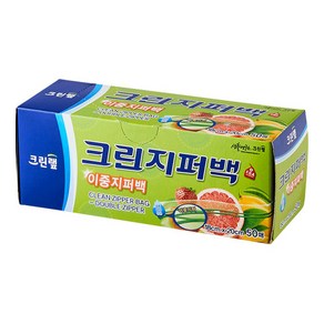 이중지퍼백 18cmX20cm 50매(소)