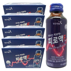 영진약품 피로액 에프 마시는 피로회복 약국 음료 드링크, 50개, 100ml