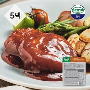 [크라제버거][크라제]클래식 함박스테이크 120g x 5팩, 5개