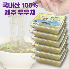 월산식품 국내산 한천 우뭇가사리 100%함유 우무채 400g 아이스박스 포장, 6개