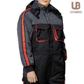 [UNIBOSS] UBS6013 겨울 일체형작업복 스즈끼 방한복 낚시복 정비복 우주복 배달복, 1개