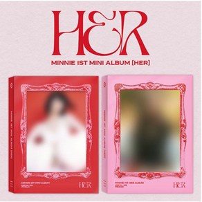 개봉앨범 포토카드없음 / 민니 ((여자)아이들) - 미니1집 [HER] RED 버전, PINK