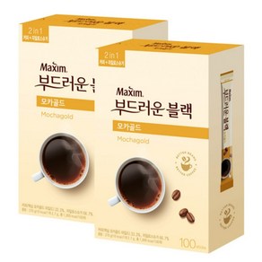 맥심 부드러운 블랙 모카골드 2.7g 200T, 2.7mg, 100개입, 2개