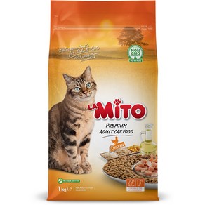 미토프리미엄 어덜트용 치킨 고양이 건식사료 5p, 닭, 1kg, 1개