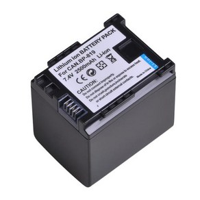 VIXIA HF10 HF11 HF20 HF21 HF100 HF200 HF G10 HF M30 HF M31 HF M32 용 BP-819 BP819 배터리 2500mAh 1 개, 1개