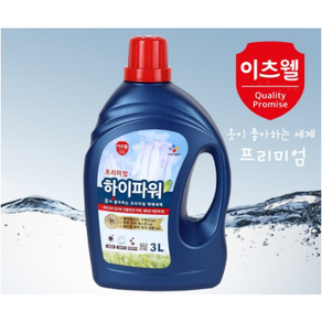 이츠웰 CJ 프리미엄하이파워 세탁 세제 액체 액상 빨래 3L /4개 1박스, 4개