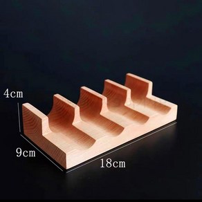 일본 나무 접시 스시 히노끼 그릇 타코 롤 일식기, 4cm 4구 2개, 2개