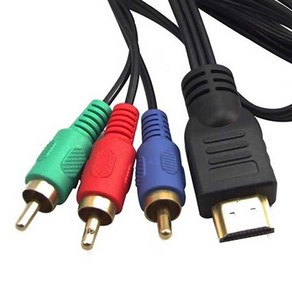 HDMI to 3RCA 케이블 구형 비디오 영상 디지털 변환