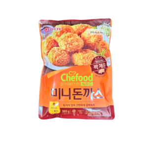 롯데푸드 쉐푸드 Chefood 미니돈까스380g 꼬마돈까스/돈카츠/간식/안주/반찬