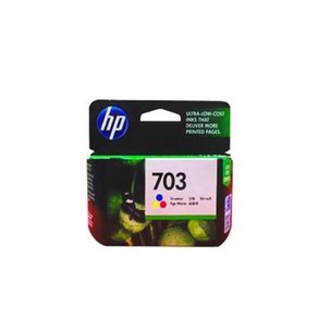 HP CD888AA CD887AA NO.703 검정 F735 D730 K109A K209A F6V32AA 정품번들 잉크 1세, 1개, 컬러만