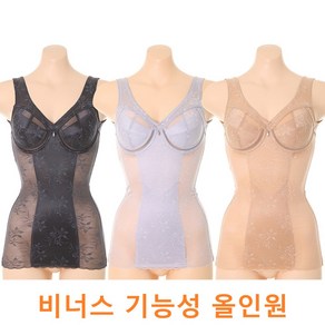 (5%할인) [비너스] 얇고 답답하지 않은 시원한 가벼운 미디움 타입 보정속옷 올인원 바디쉐이퍼 C D컵 (VBTM111C D)