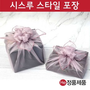 크리스탈 보자기 60cm(중) 시스루 경옥고 공진단상자 꿀단지 명절예단 답례품 포장 선물용 보자기