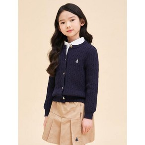 빈폴 BEANPOLE KIDS Essential 여아 면 케이블 카디건 네이비 BI475AGE1R 407251