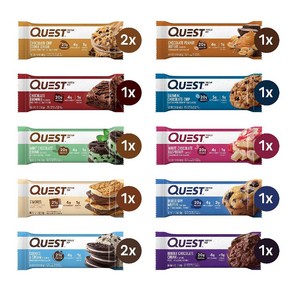 Quest Nutition Ultimate 프로틴바 버라이어티팩 고단백 저탄수 12개입, 50g, 12개