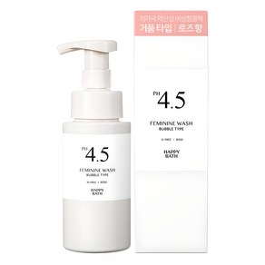 해피바스 PH4.5 약산성 로즈 버블 여성청결제, 1개, 250g