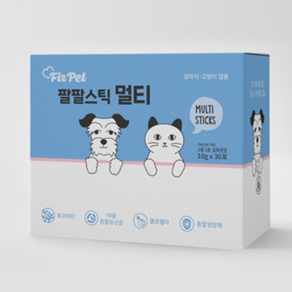 퍼펫 짜먹는 강아지영양제 팔팔스틱 30p, 30회분, 피부/피모+장건강, 1개