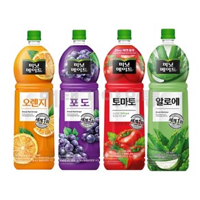 미닛메이드 오렌지 포도 토마토 알로에 주스 1.5L 4개