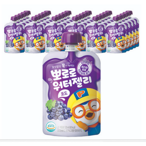 팔도 뽀로로 워터젤리 포도, 120ml, 40개