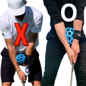 골프연습도구 프로 바디스윙 엘보픽스 상상golf 치킨윙 임팩트볼 골프스윙연습기, 1개