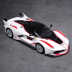 브라고 1:24 페라리 Fxx K 레이싱카 화이트 자동차 프라모델 다이캐스트, 1개