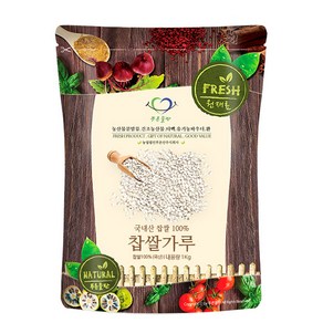 푸른들판 국산 생 고운 찹쌀 가루 분말 100%, 1kg, 1개