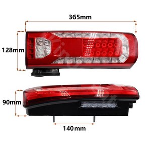 트럭 트레일러 LED 후미등 메르세데스 벤츠 ACTROS MP4 0035441003 에 적합 24V 새로운 디자인, 01 Left