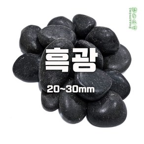 흑광 우화석 흑색, 20kg, 1개, 흑광 20~30mm