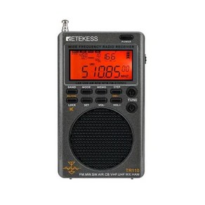 Retekess 휴대용 SSB 단파 라디오 FM MW SW LSB AIR CB VHF UHF 풀 밴드 NOAA 경고 디지털 리시버 TR110, 1) TR110, 없음