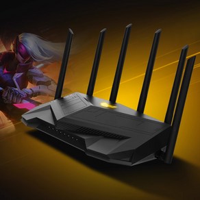 [chengyi] ASUS TUF GAMING AX5400 V2 무선 게이밍 라우터/ 네트워크 공유기/고속WiFi6 5400M/게임가속장치 내장/ofdma+4X4MU-MIMO, 1개