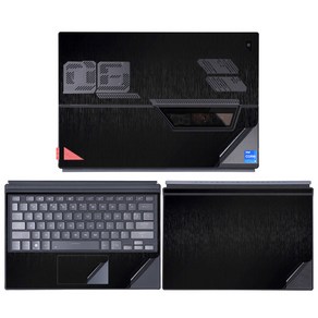 노트 북 PC 보호 필름 ASUS ROG Flow Z13 GZ301V GZ301Z 스킨 PVC 맞춤형 커버 스티커 데칼, [02] ROG Flow Z13 GZ301V, [07] Bushed black, 1개