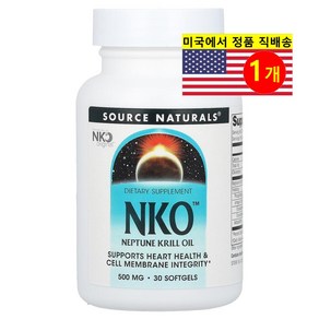 Natue's Way NKO 넵튠 크릴 오일 500mg Neptune Kill Oil, 1개, 30정