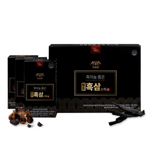 GloRyHy 정관원 흑마늘 품은 발효흑삼스틱 300g, 10g