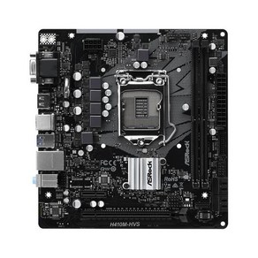 Asrock H410M-HVS 마더보드 LGA 1200 인텔 H410 2 × DDR4 PCI-E 3.0 마이크로 ATX 10 세대 코어 i5-10400F i9-10900F CPU