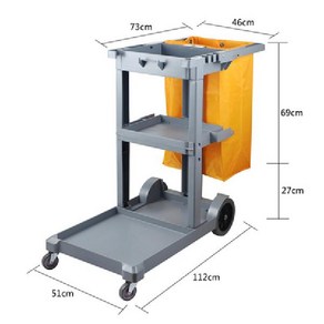 미화원 청소수레 다기능 청소 자동차 호텔 레스토랑 도구 린넨 서비스 청소운반구 이동식청소도구함, 회색 커버 없음(특별 가격) 비백윤 브랜드, V 회색 커버 없음(특별 가격) 비백윤 브랜드, 1개