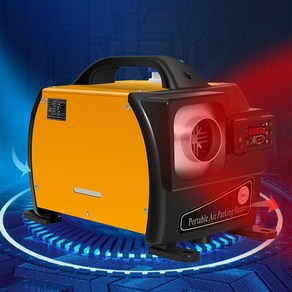 디지털 신형 무시동 히터 저소음 차박 트럭 차량히터 12V 캠핑 이동식 화물차, 1개, A형 싱글홀 블랙 12V24V220V