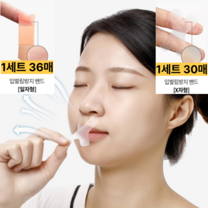 입벌림 입막음 방지 밴드 테이프, 1세트