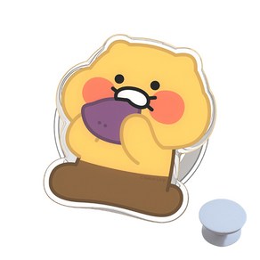 [사은품증정] 카카오프랜즈 춘식이 스탠다드 맥세이프 그립 스탠드 톡 갤럭시용 플레이트 포함, 1개, 냠냠고구마